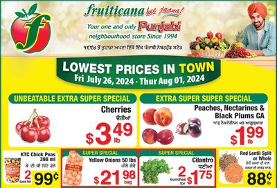 Fruiticana (Calgary) Flyer July 26 to August 1