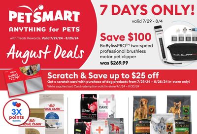 PetSmart Flyer July 29 to August 25