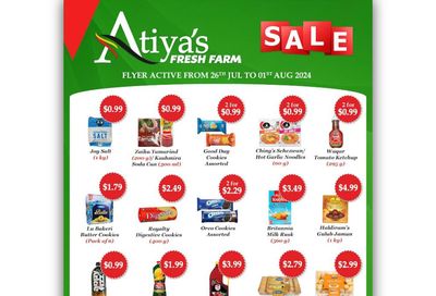 Atiya's Fresh Farm Flyer July 26 to August 1