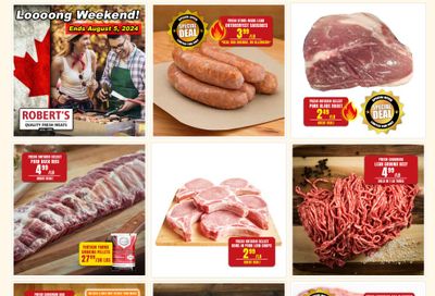 Robert's Fresh and Boxed Meats Flyer July 29 to August 4