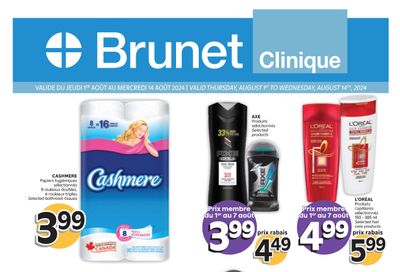 Brunet Clinique Flyer August 1 to 14