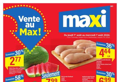 Maxi Flyer August 1 to 7