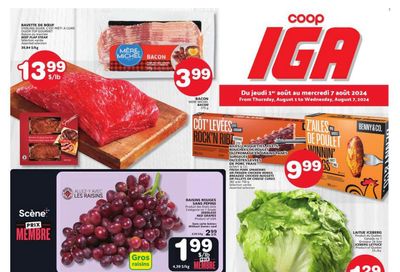 Coop IGA Flyer August 1 to 7