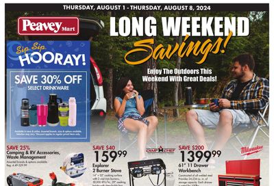 Peavey Mart Flyer August 1 to 8