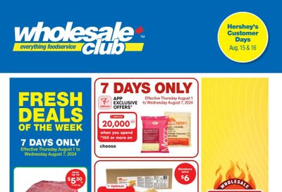 Wholesale Club (West) Flyer August 1 to 21