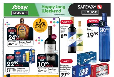 Sobeys/Safeway (AB) Liquor Flyer August 1 to 7