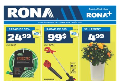 Rona & Rona+ (QC) Flyer August 1 to 7