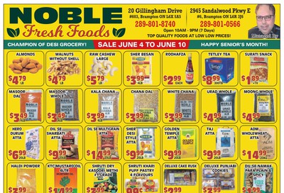 Noble Fresh Foods Flyer June 4 to 10