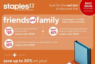 Staples Flyer July 31 to August 6