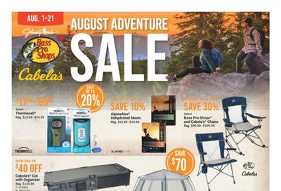 Bass Pro Shops Flyer August 1 to 21