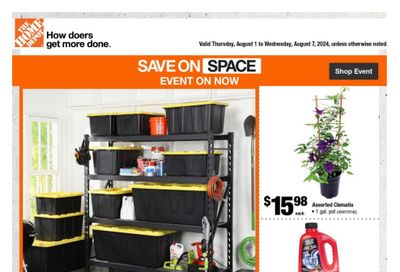 Home Depot (Atlantic) Flyer August 1 to 7