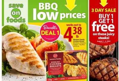 Save On Foods (BC) Flyer August 1 to 7