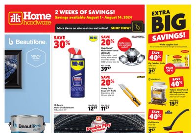 Home Hardware (Atlantic) Flyer August 1 to 14 