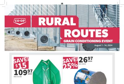 Co-op (West) Rural Routes Flyer August 1 to 14