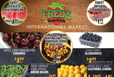 Fred's Farm Fresh Flyer July 31 to August 6