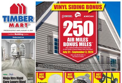 Timber Mart Flyer July 31 to August 13