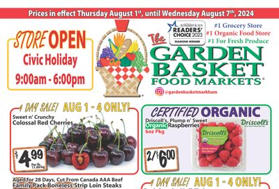 The Garden Basket Flyer August 1 to 7