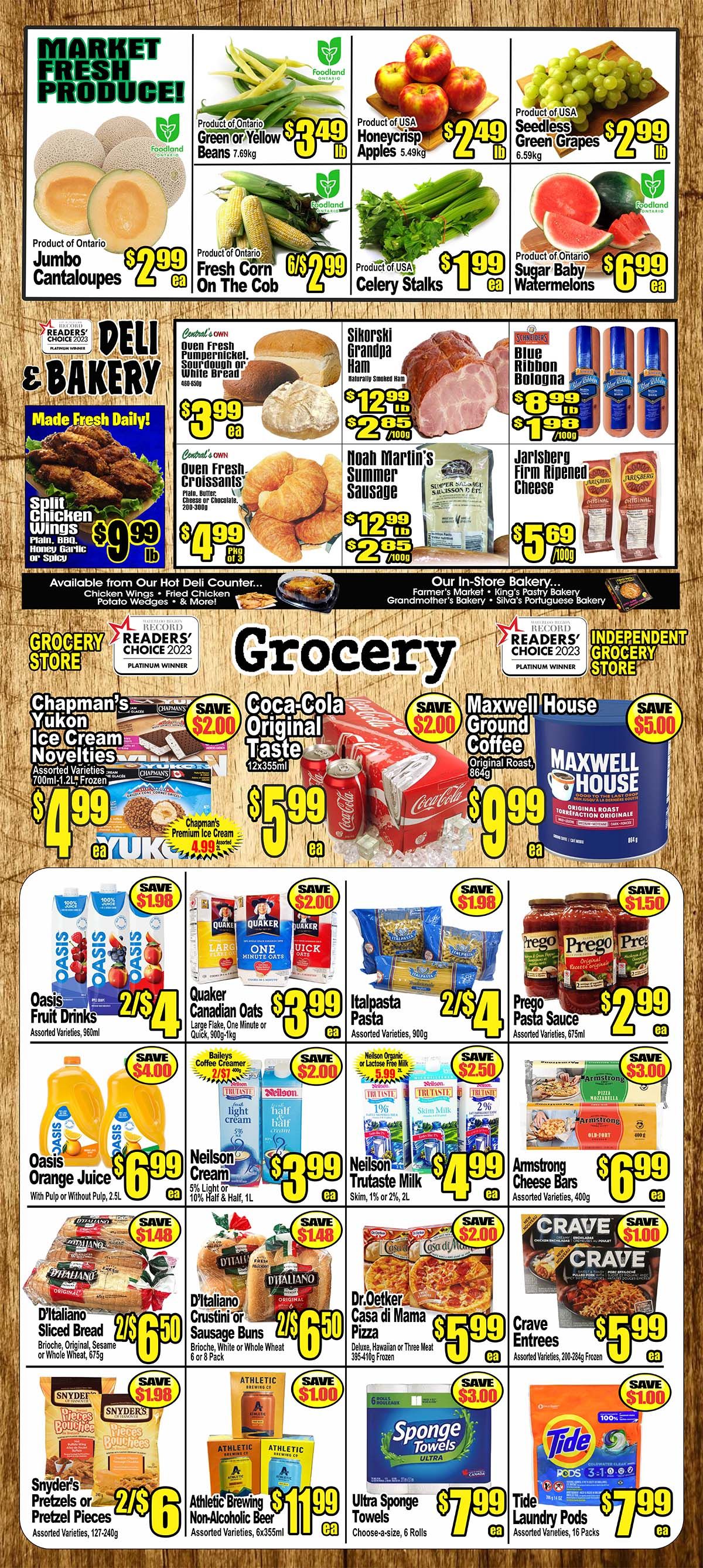 Central Fresh Market Flyer August 1 to 8