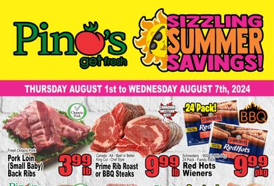 Pino's Flyer August 1 to 7