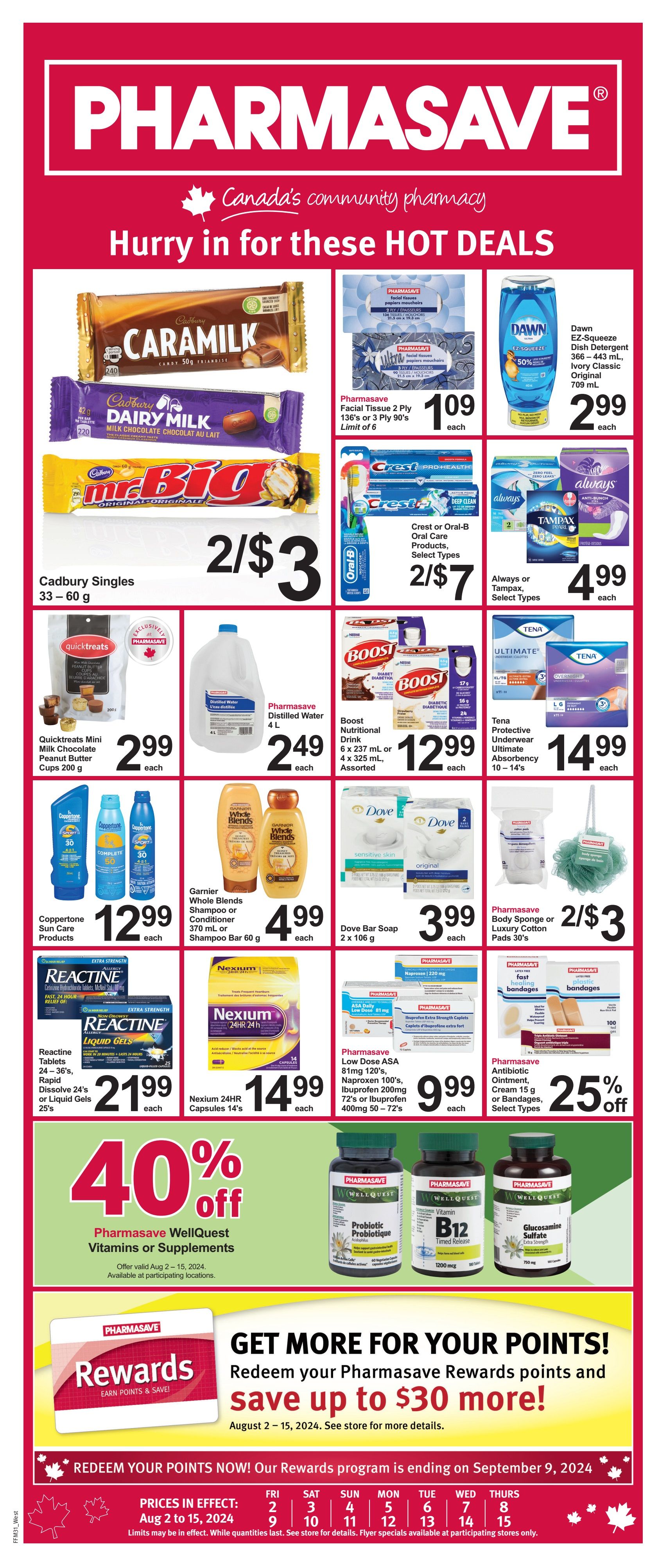 Pharmasave (West) Flyer August 2 to 15