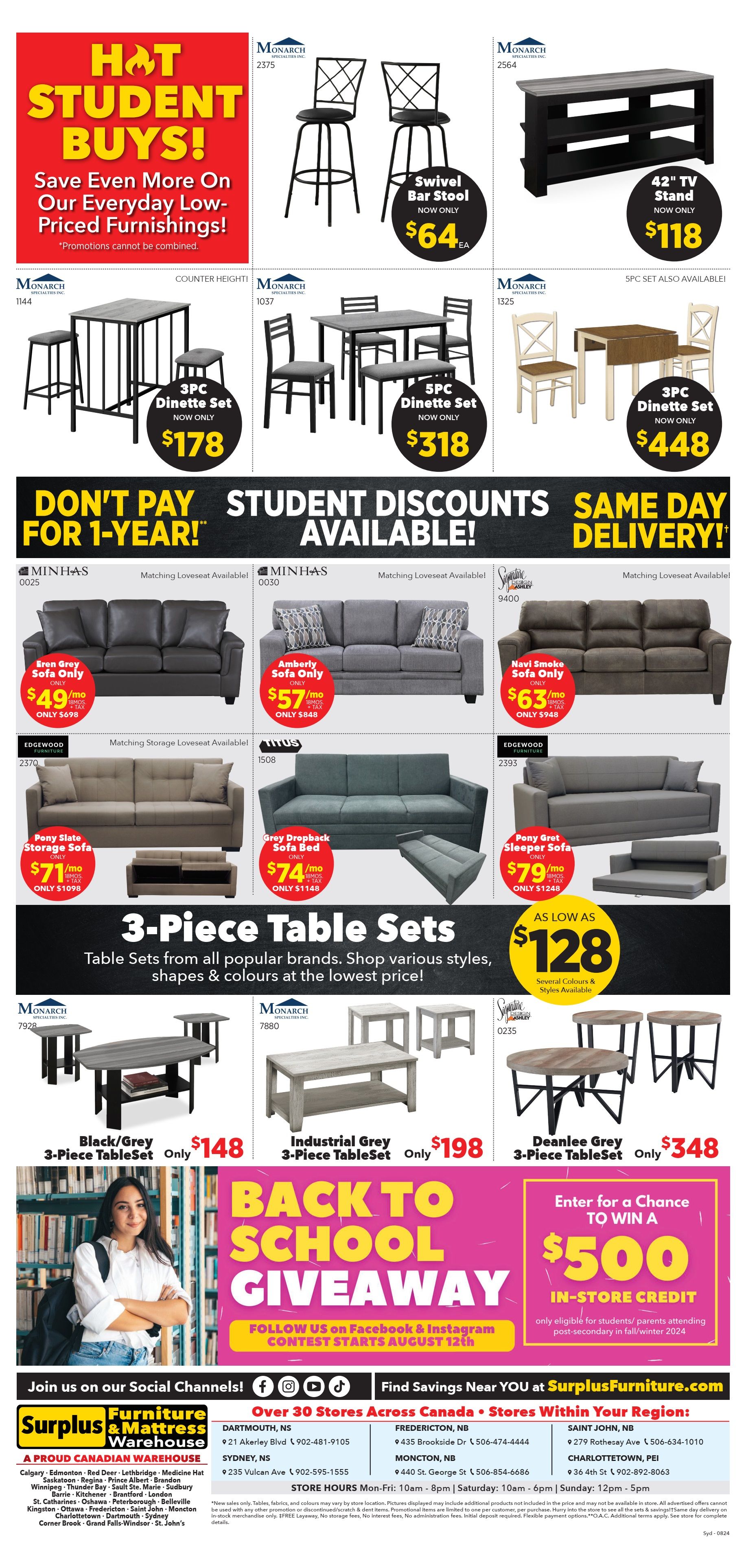 Surplus Furniture & Mattress Warehouse (Sydney) Flyer August 1 to September 1