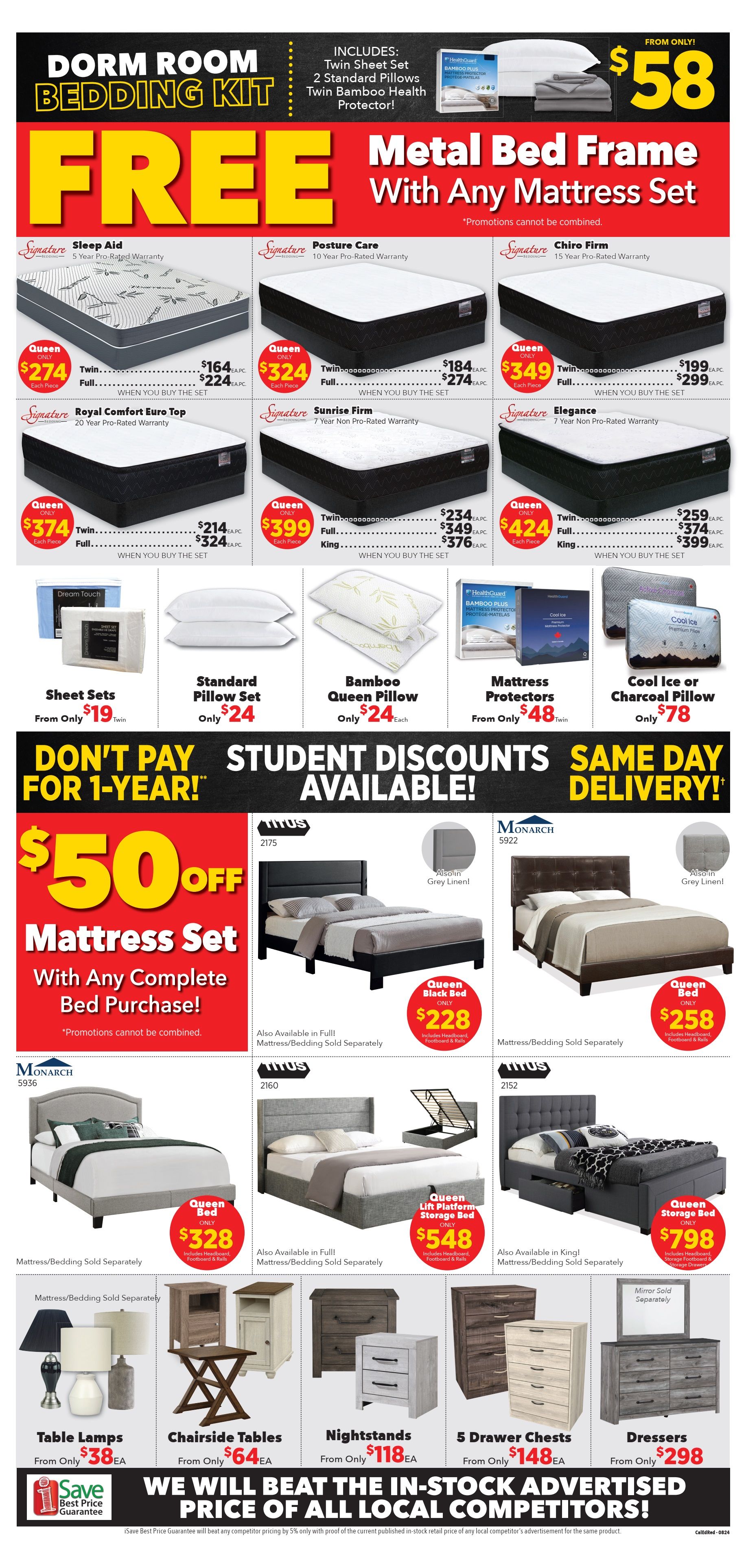 Surplus Furniture & Mattress Warehouse (Calgary, Edmonton) Flyer August 1 to September 1