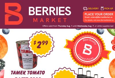 Berries Market Flyer August 1 to 7