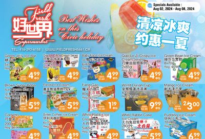 Field Fresh Supermarket Flyer August 2 to 8