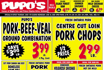 Pupo's Food Market Flyer June 4 to 10