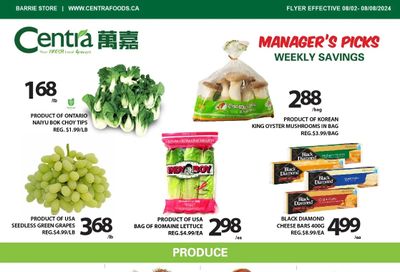 Centra Foods (Barrie) Flyer August 2 to 8