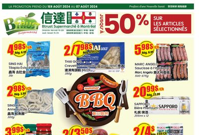 Btrust Supermarket (Montreal) Flyer August 1 to 7