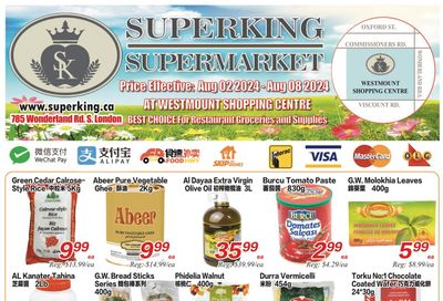 Superking Supermarket (London) Flyer August 2 to 8