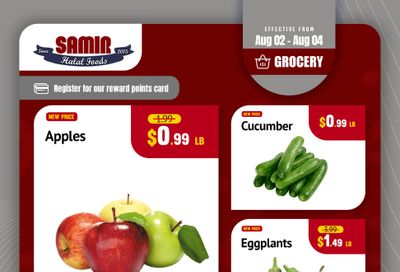 Samir Supermarket Flyer August 2 to 4