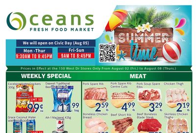 Oceans Fresh Food Market (West Dr., Brampton) Flyer August 2 to 8