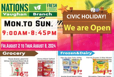 Nations Fresh Foods (Vaughan) Flyer August 2 to 8