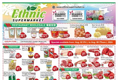 Ethnic Supermarket (Guelph) Flyer August 2 to 8