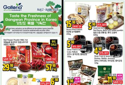 Galleria Supermarket Flyer August 2 to 8