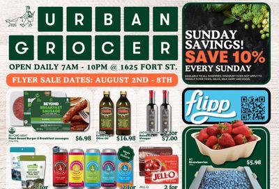 Urban Grocer Flyer August 2 to 8