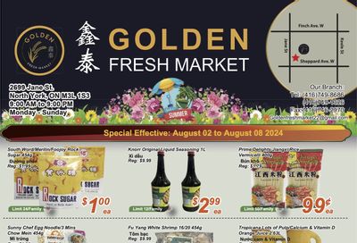 Golden Fresh Market Flyer August 2 to 8