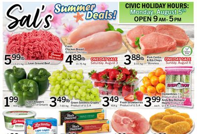 Sal's Grocery Flyer August 2 to 8