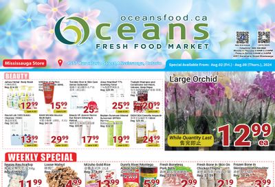 Oceans Fresh Food Market (Mississauga) Flyer August 2 to 8