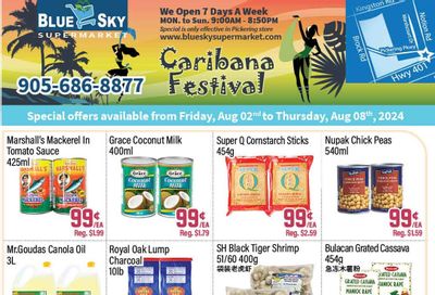 Blue Sky Supermarket (Pickering) Flyer August 2 to 8