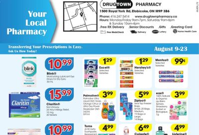 Drug Town Pharmacy Flyer August 9 to 23