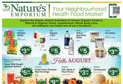 Nature's Emporium Weekly Flyer August 2 to 8