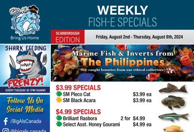 Big Al's (Scarborough) Weekly Specials August 2 to 8