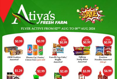 Atiya's Fresh Farm Flyer August 2 to 8