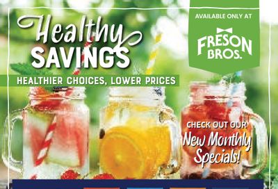 Freson Bros. Healthy Savings Flyer July 26 to August 29