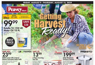 Peavey Mart Flyer August 9 to 15