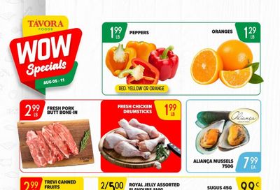 Tavora Foods Flyer August 5 to 11