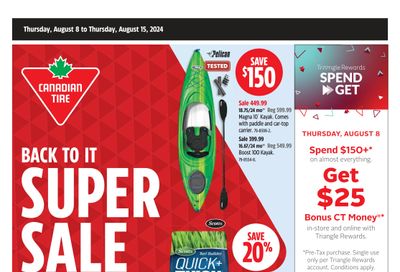 Canadian Tire (ON) Flyer August 8 to 15